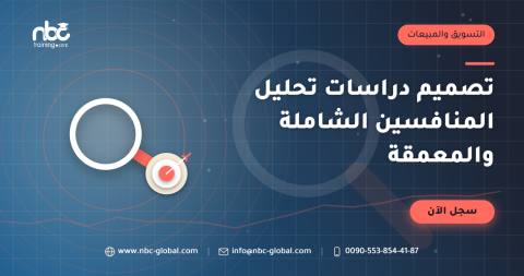 تصميم دراسات تحليل المنافسين الشاملة والمعمقة