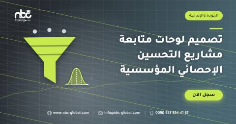 تصميم لوحات متابعة مشاريع التحسين الإحصائي المؤسسية