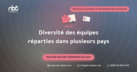 Diversité des équipes réparties dans plusieurs pays