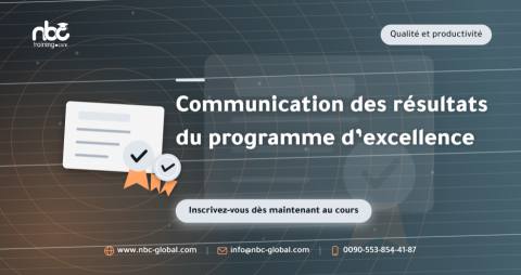 Communication des résultats du programme d’excellence