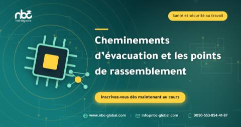 Cheminements d’évacuation et les points de rassemblement
