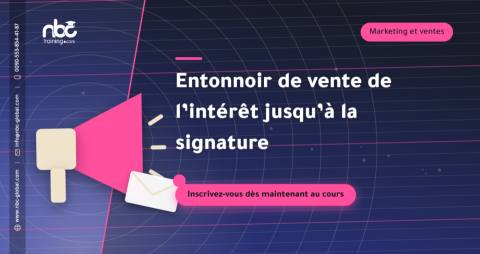 Entonnoir de vente de l’intérêt jusqu’à la signature