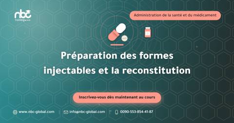 Préparation des formes injectables et la reconstitution