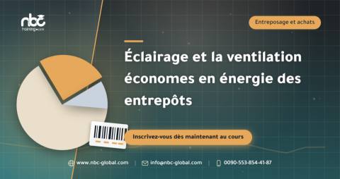 Éclairage et la ventilation économes en énergie des entrepôts