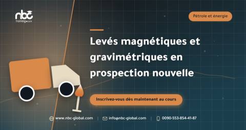 Levés magnétiques et gravimétriques en prospection nouvelle