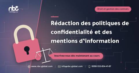 Rédaction des politiques de confidentialité et des mentions d’information