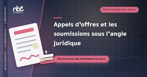 Appels d’offres et les soumissions sous l’angle juridique