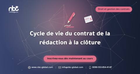 Cycle de vie du contrat de la rédaction à la clôture
