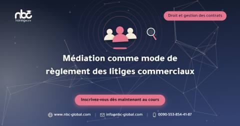 Médiation comme mode de règlement des litiges commerciaux